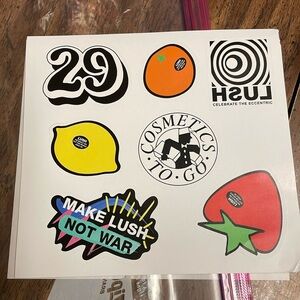 Lush sticker set